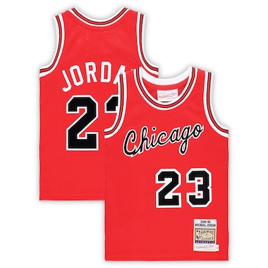 Preschool Mitchell & Ness Michael Jordan Red  Hardwood Classics 1984/85 Authentic Swingman Jersey