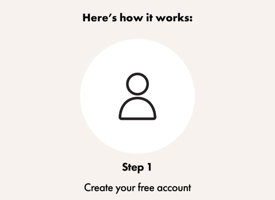 Step 1. Create your free account.