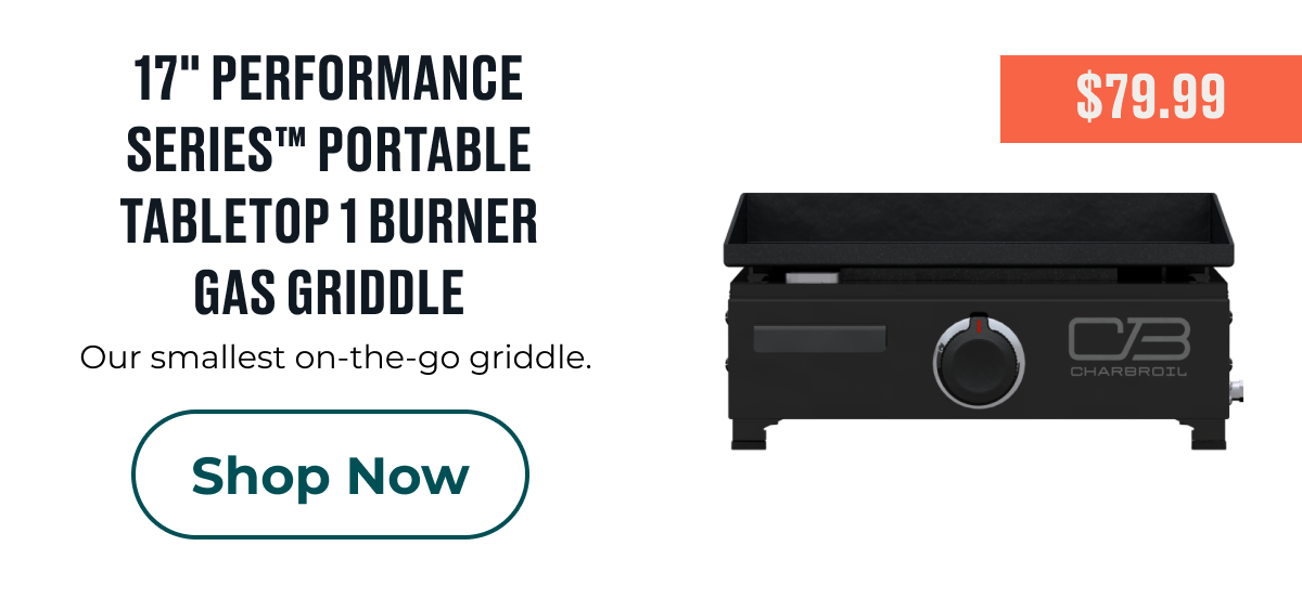 Shop 17" Performance Series™ Portable Tabletop 1-Burner Gas Griddle