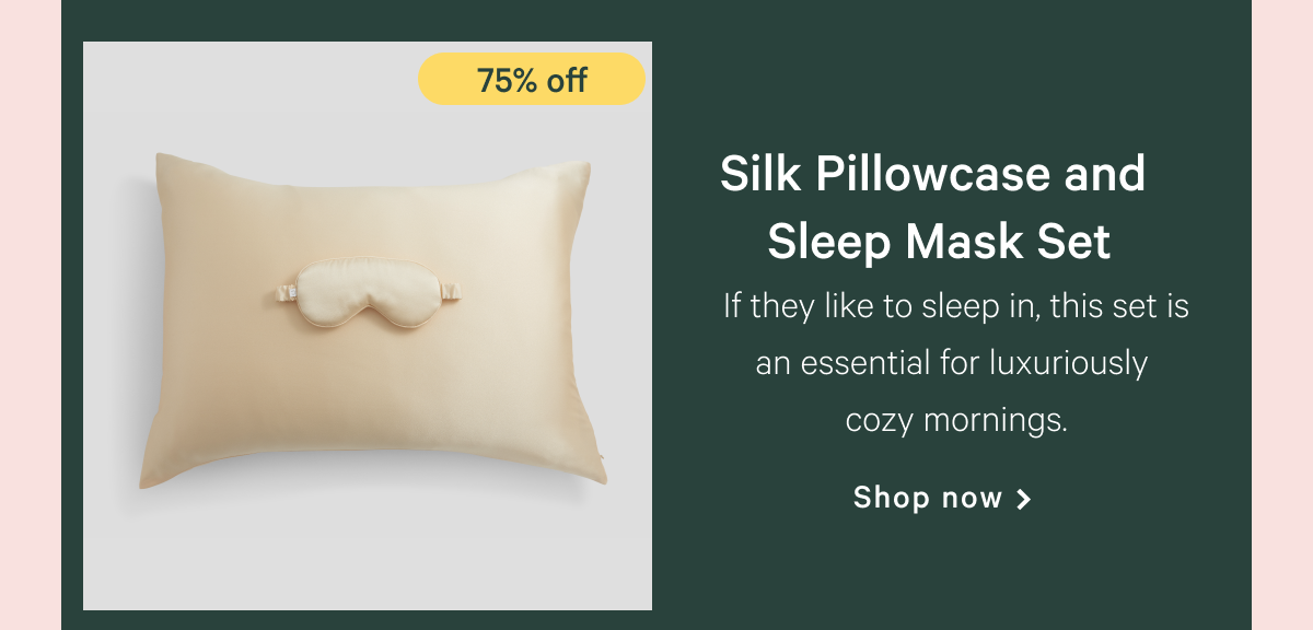 Silk Pillowcase and Sleep Mask Set >>