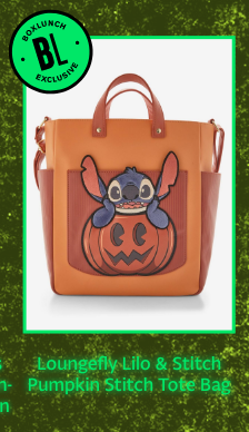 Loungefly Lilo and Stitch Pumpkin Stitch Tote Bag