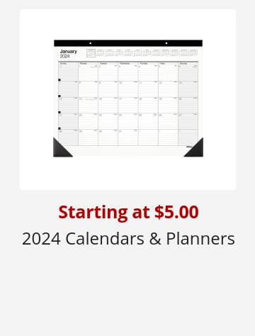 Starting at $5.00 2024 Calendars & Planners