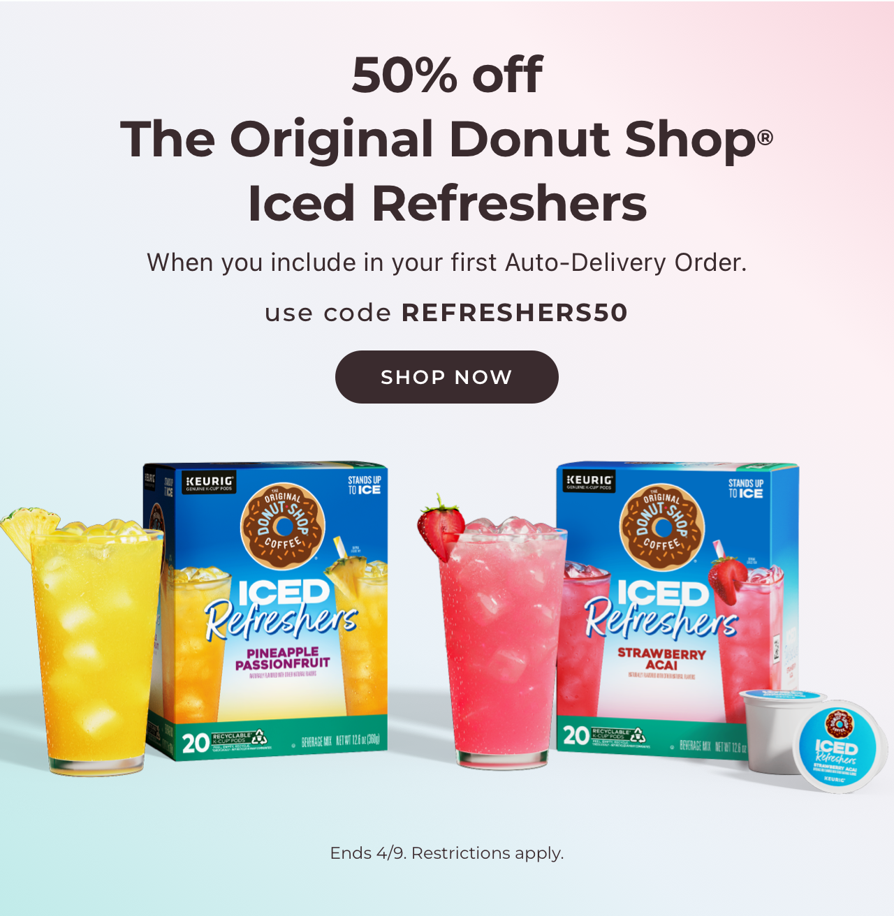 Get 50% off your first AD order with code REFRESHERS50