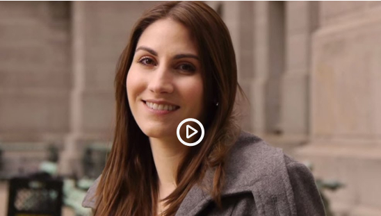 Previous scholarship recipient smiling