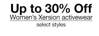 Up to 30% Off Women's Xersion activewear, select styles