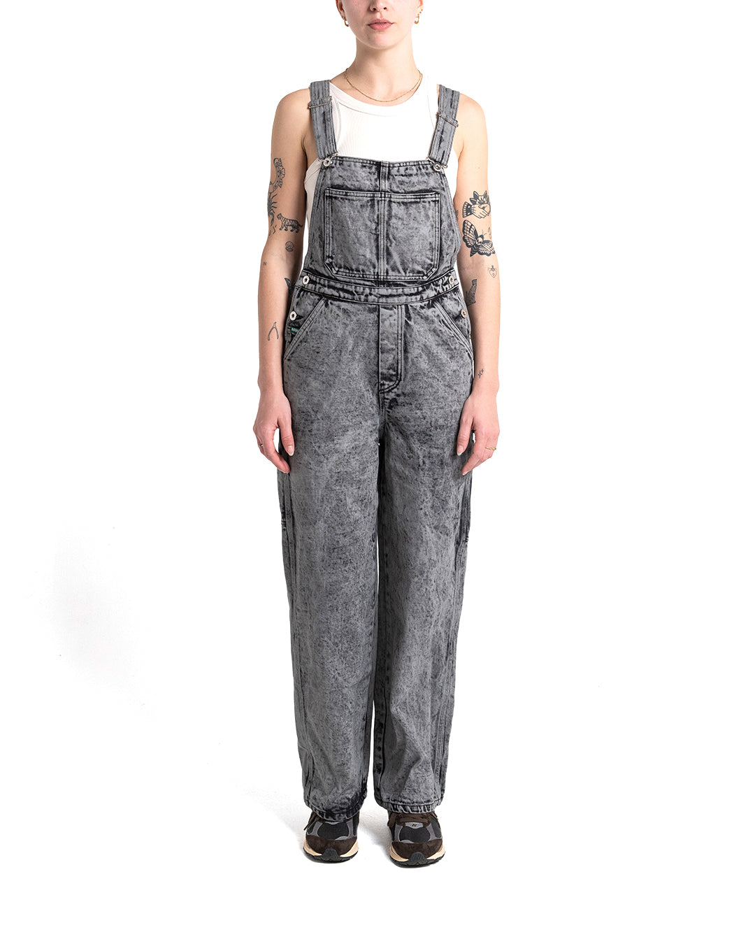 Image of Jewlie Coverall - Black Acid Stonewash