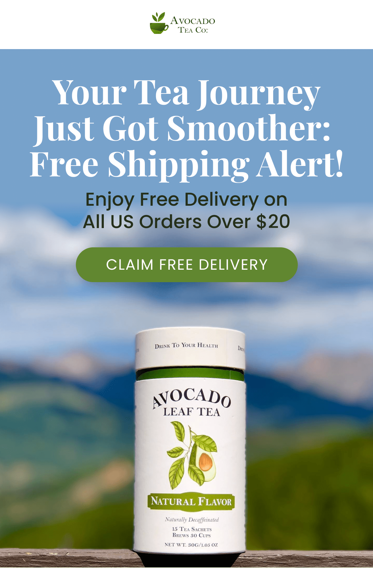 Your Tea Journey Just Got Smoother:  Free Shipping Alert! Enjoy Free Delivery on All US Orders Over $20