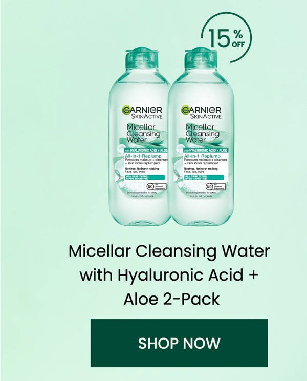 Shop Garnier Micellar Cleansing Water with Hyaluronic Acid