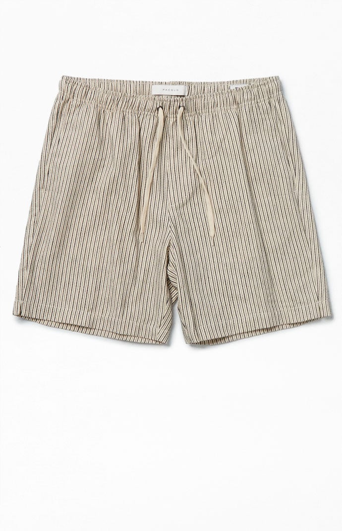 Image: Black Russel Linen Volley Shorts