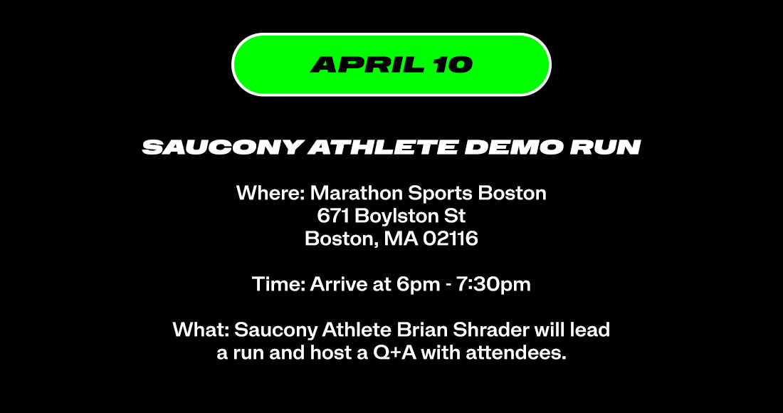 [saucony] Saucony Athlete Demo Run - Sign Up