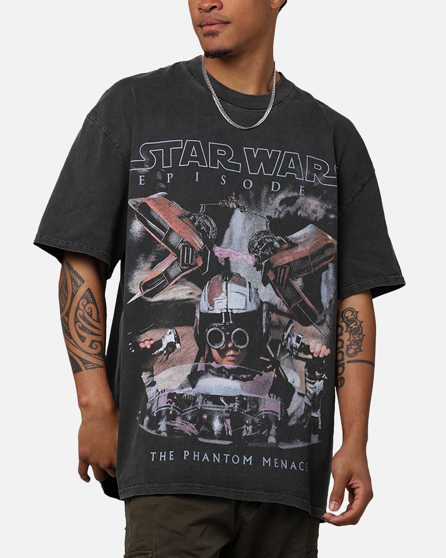 Image of Star Wars Episode I '99 Heavyweight Vintage T-Shirt Black Wash