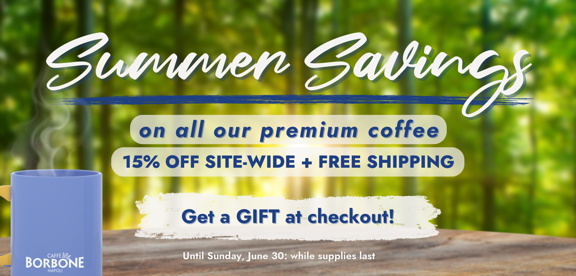 Summer Savings at Caffe Borbone America