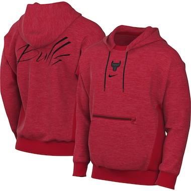  Nike Heather Red  Courtside Versus Flight Pullover Hoodie