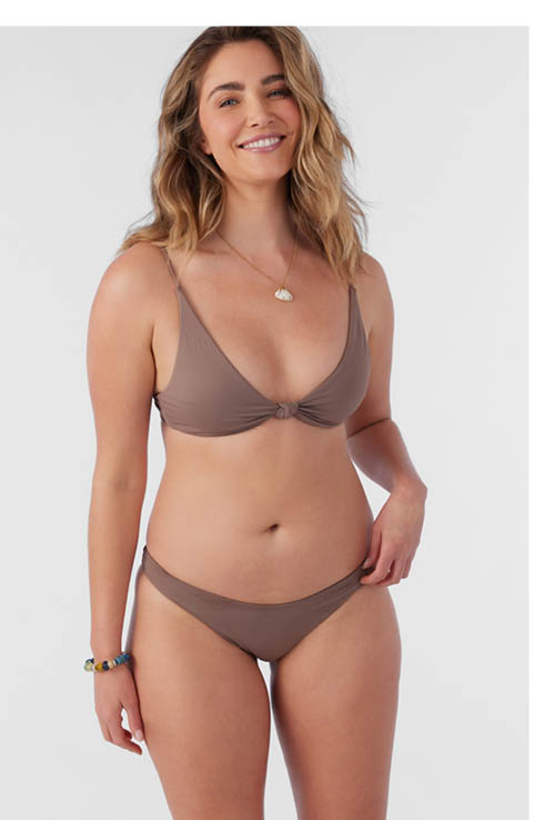 SALTWATER SOLIDS PISMO TALL TRI BRALETTE TOP