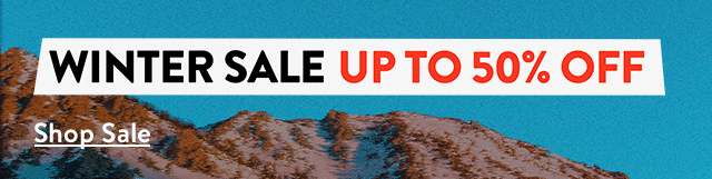 Winter Sale: up to 50% off.