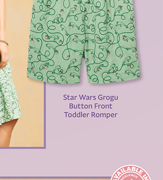 Star Wars Grogu Button Front Toddler Romper