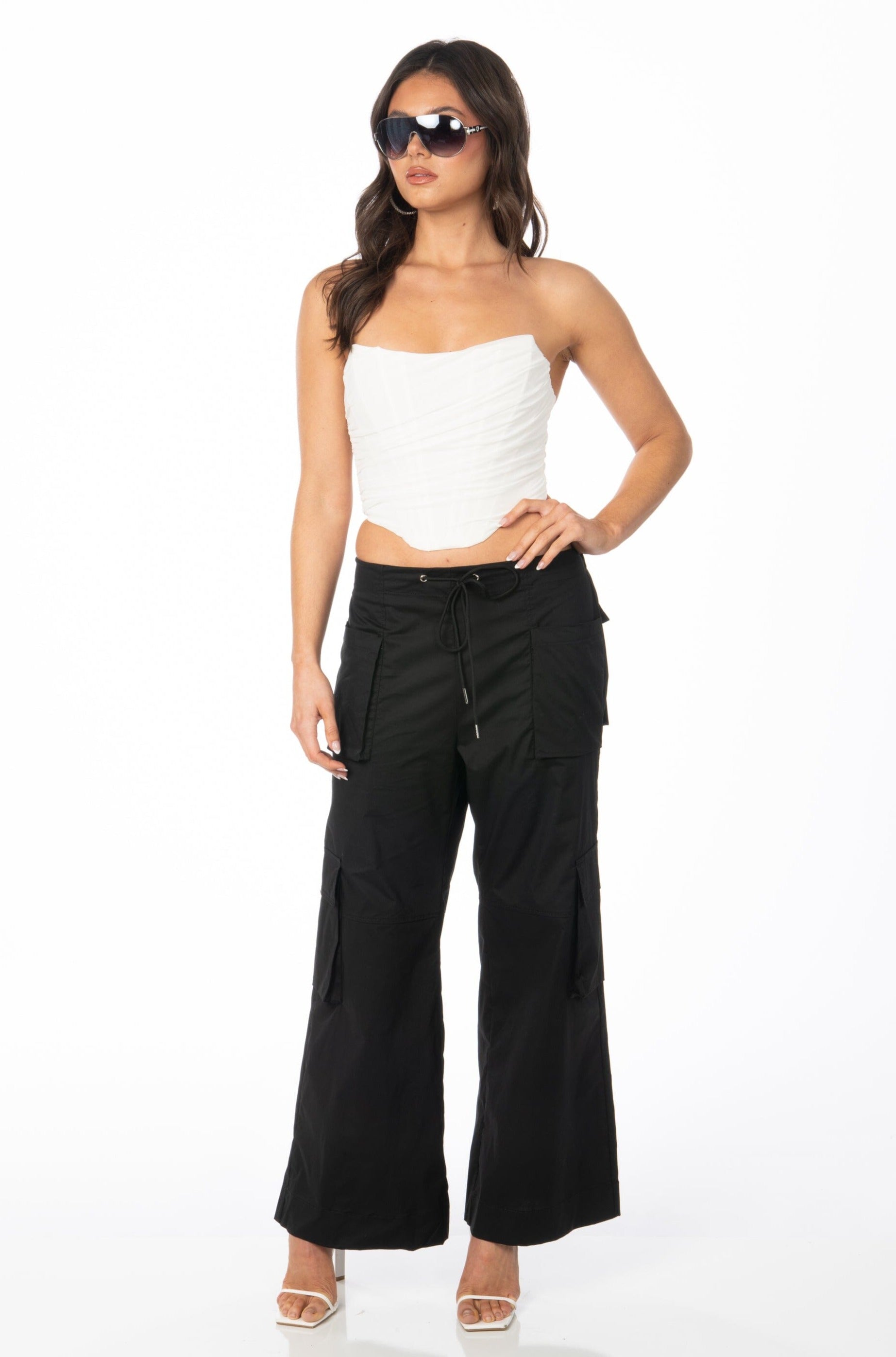 Image of Just Chill Cargo Pants Black