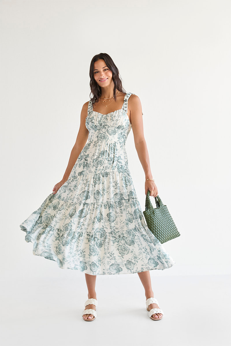 Image of Martina Floral Midi Dress