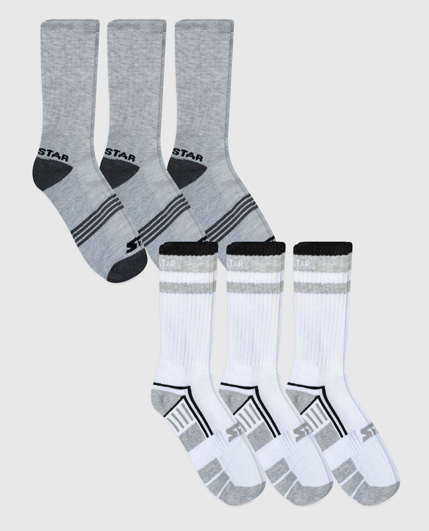 Image of Starter Half Cushion Crew Socks - 6 Pairs