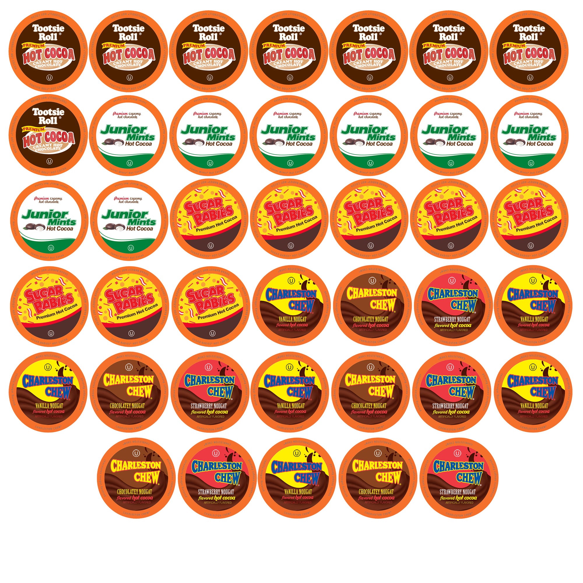 Image of Candy Flavored Cocoa Hot Chocolate Pods Variety Pack