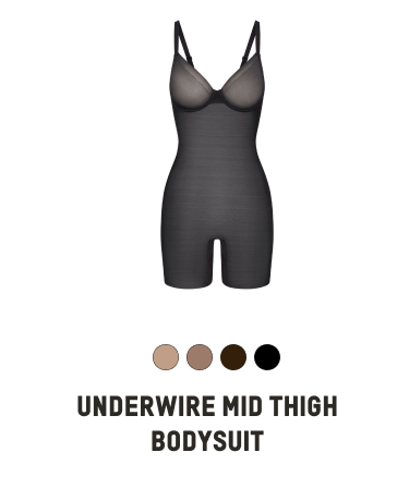 UNDERWIRE MID THIGH BODYSUIT