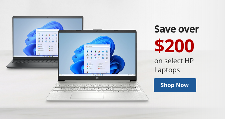 Save over $200 on select HP Laptops - Shop Now