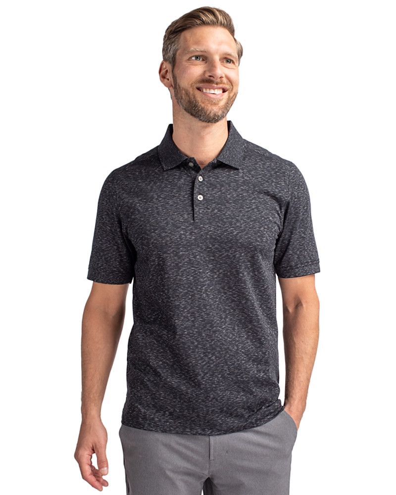 Image of Cutter & Buck Advantage Tri-Blend Space Dye Mens Big and Tall Polo