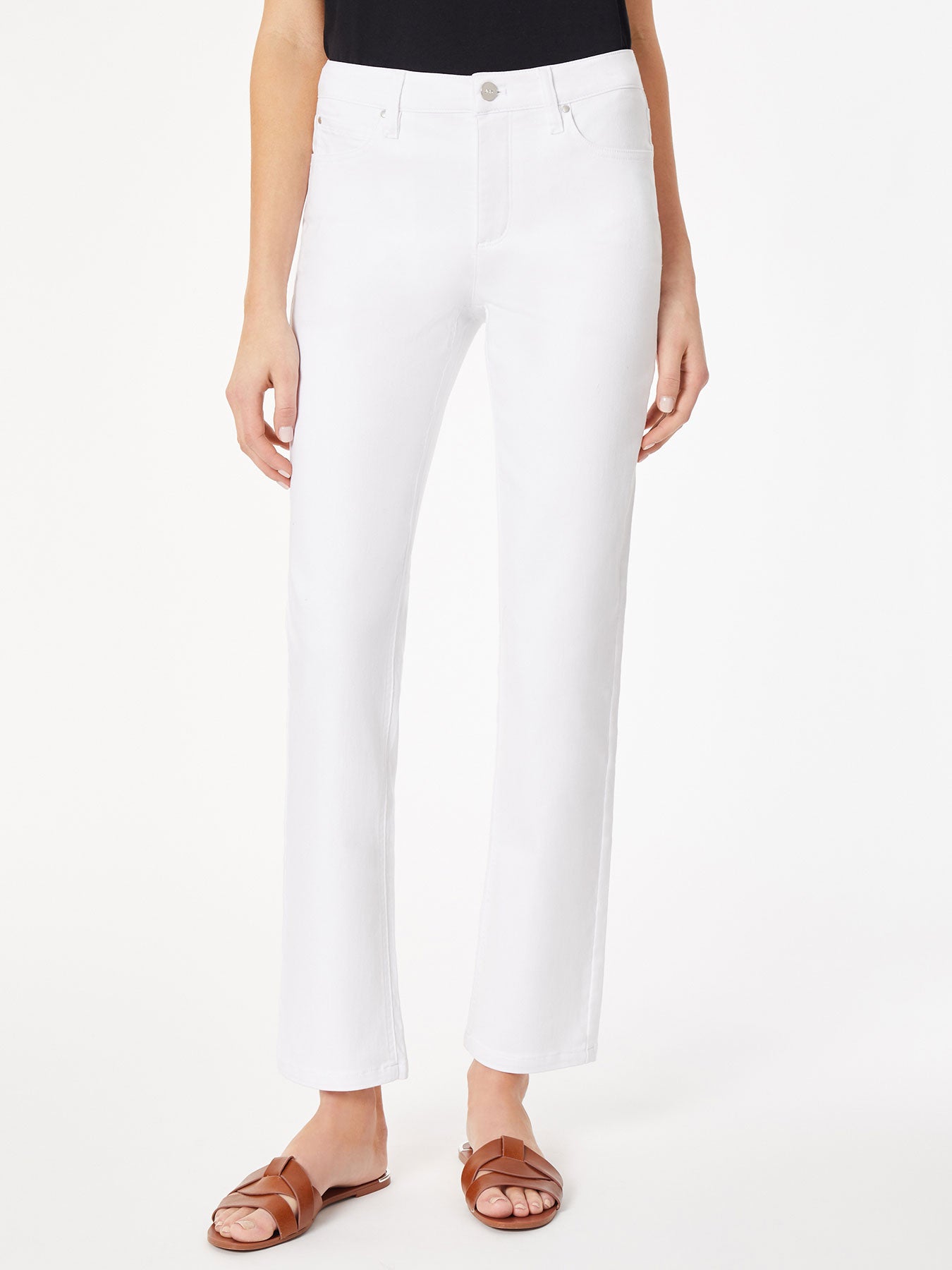 Image of Lexington Straight Leg Jeans, Soft White