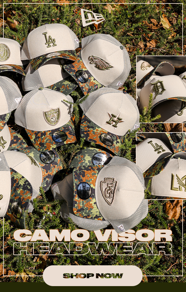 Camo Visor Headwear. Shop now.