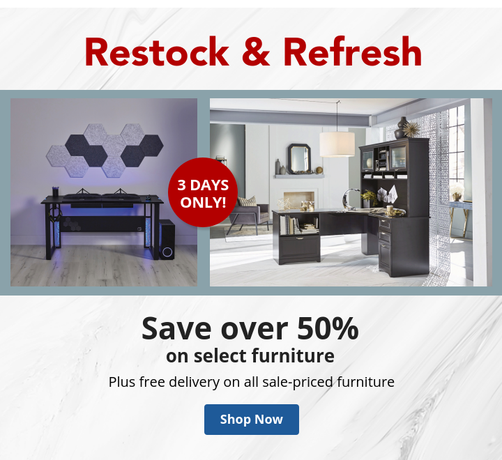 Save over 50% on Select furniture - Shop Now