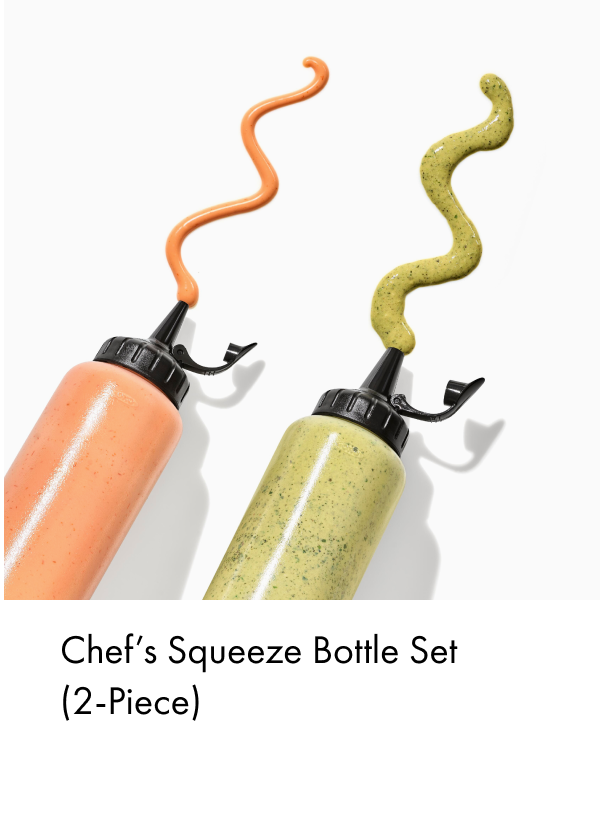 Chefs squeeze bottle set