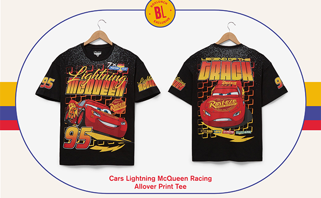 Cars Lightning McQueen Racing Allover Print Tee