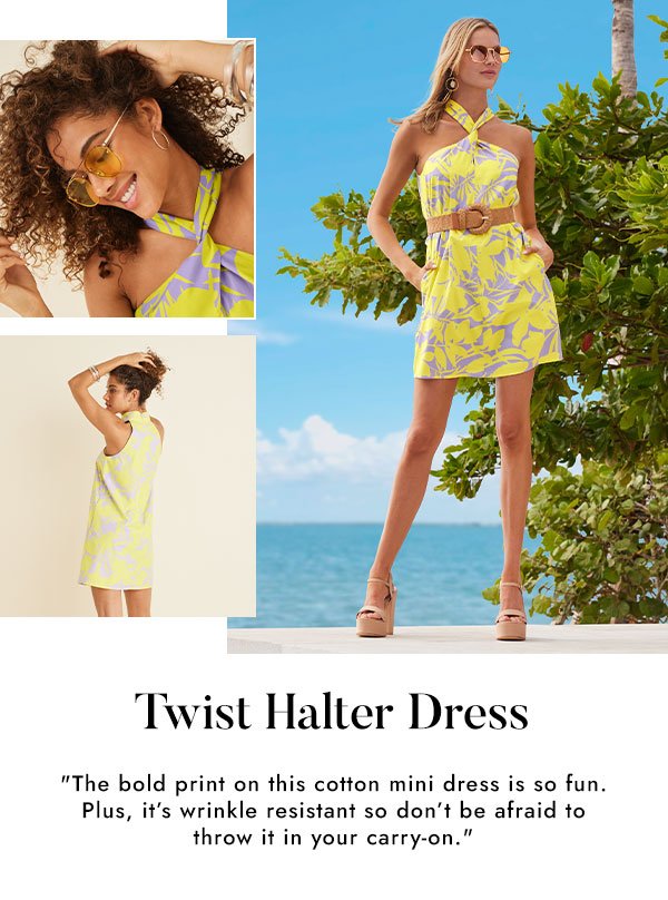 Twist Halter Dress