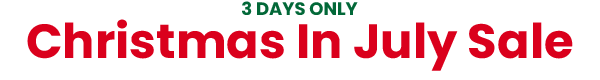 3 Days Only Christmas In July Sale