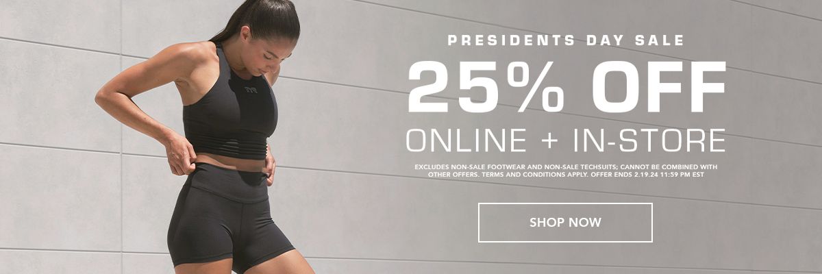 25% off sitewide for Presidents' Day Sale