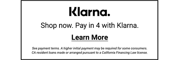 Klarna. Shop now. Pay in 4 with Klarna. Learn more.