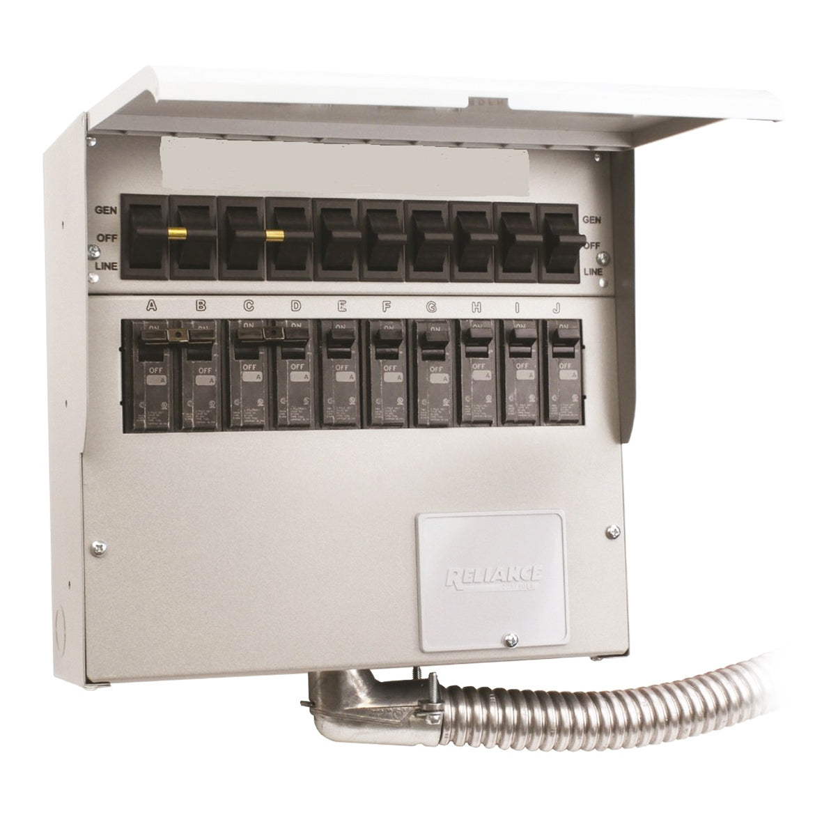 Image of Reliance 510D 120/240-Volt 50-Amp 10-Circuit Pro/Tran Indoor Transfer Switch