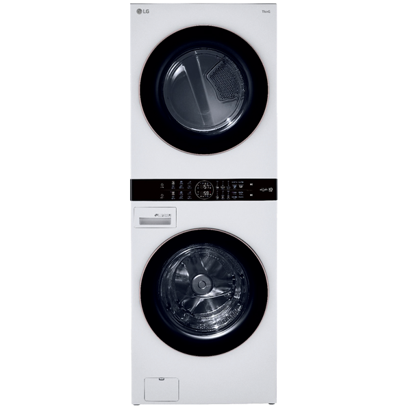 LG Single Unit Front Load LG WashTowerâ„¢ with Center Controlâ„¢ 4.5 cu. ft. Washer and 7.4 cu. ft. Electric Dryer -White