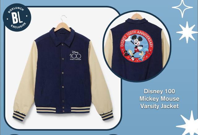 Disney 100 Mickey Mouse Varsity Jacket