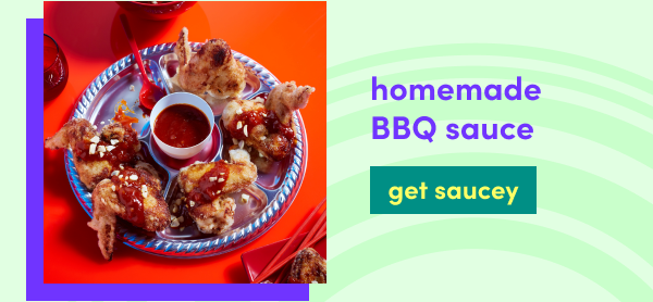 Wings topped with homemade BBQ sauce  | homemade BBQ sauce  | Get Saucey 