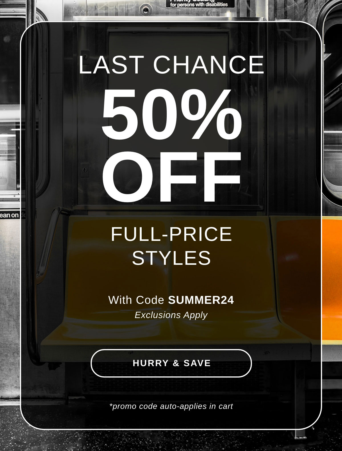 LAST CHANCE 50% OFF FULL-PRICE STYLES With Code SUMMER24 | HURRY & SAVE