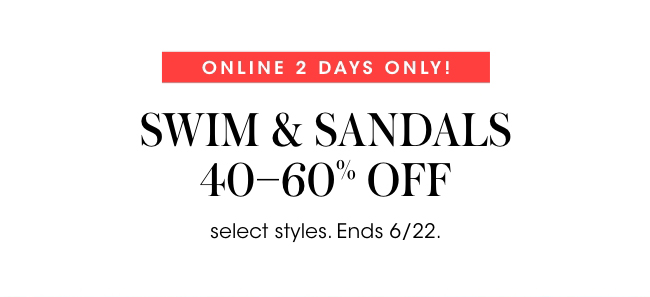 Swim 40-60% off