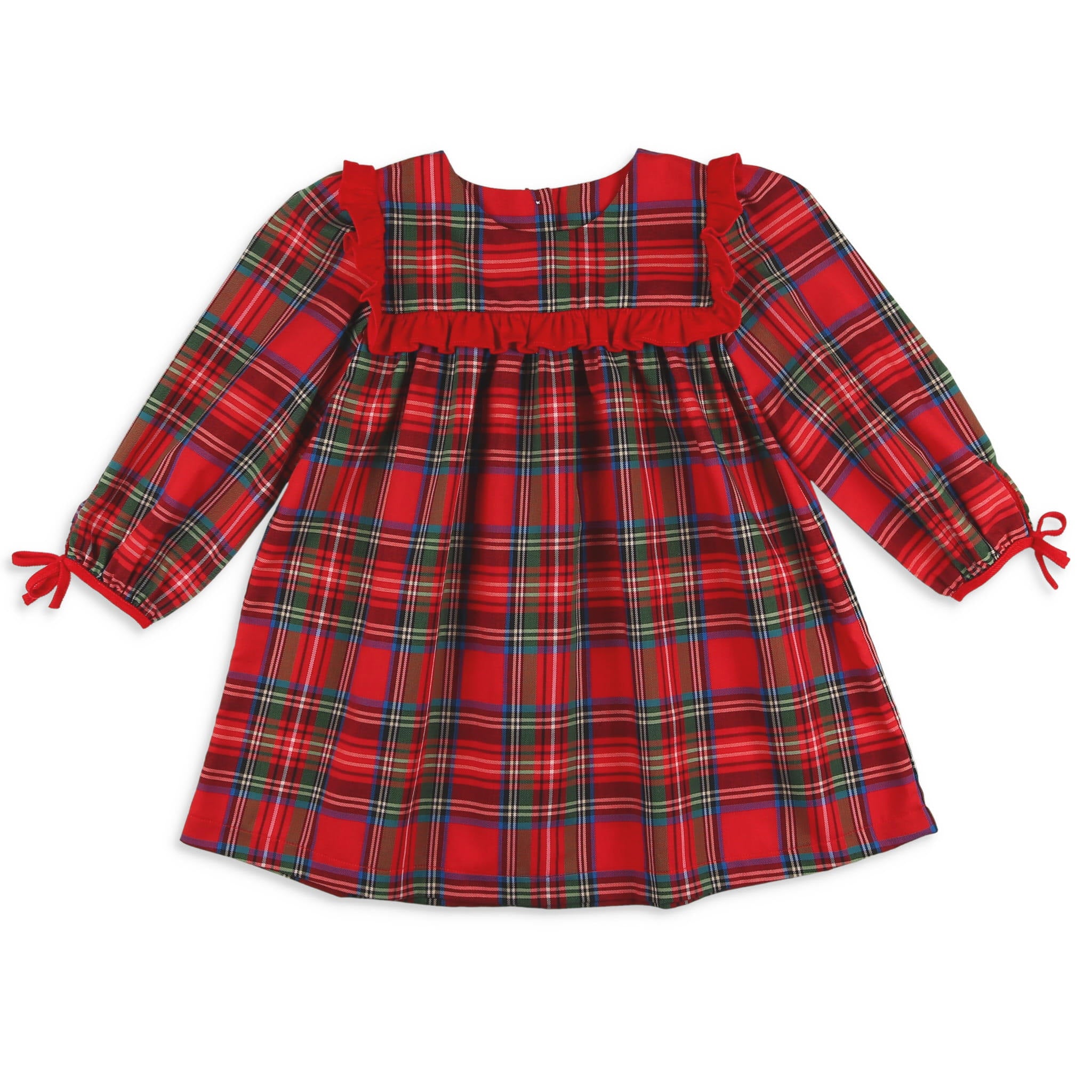 Image of Girls Rebecca Dress - Stewart Plaid