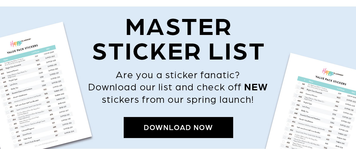 Master Sticker List