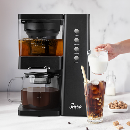 Shine Kitchen Co.® Rapid Cold Brew Coffee & Tea Machine with Vacuum Extraction Technology