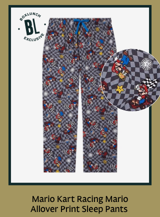 Mario Kart Racing Mario Allover Print Sleep Pants